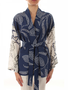 Marella Kimono in crèpe - Bluette