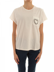 Iblues T-shirt con cuore ricamato - Off white