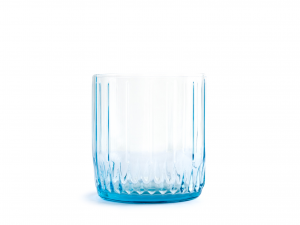 Pasabahce Set 3 Bicchieri Leia Vetro Colorato Azzurro Cl 26