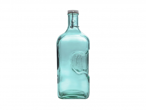Bottiglia In Vetro Riciclato Azzurro Lt 2