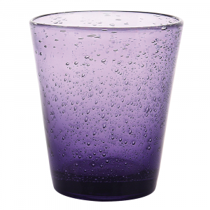 Bicchiere acqua 330 ml in pasta di vetro soffiato - Cancun Satin Viola