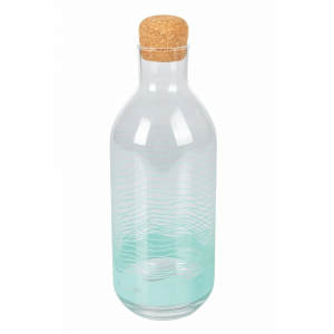 Bottiglia acqua in vetro tappo in sughero - 1,10l