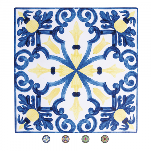 Sottopentola quadrato 16x16 cm in ceramica - Naxos
