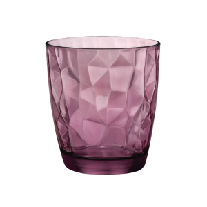 Set 6 Bicchieri In Vetro Diamond Acqua Purple  30,5cl