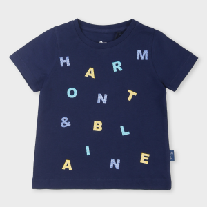 Harmont & Blaine T-shirt con lettere - Blu