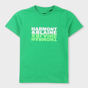 Harmont & Blaine T-shirt con stampa frontale - Verde