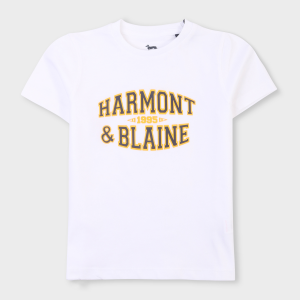 Harmont & Blaine T-shirt con scritta frontale - Bianco