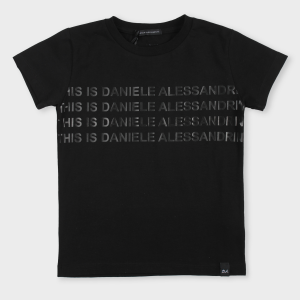 Daniele Alessandrini Kids T-shirt con scritte - Nero