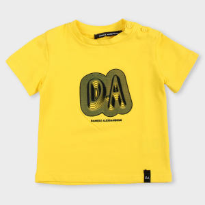 Daniele Alessandrini Kids T-shirt con stampa - Giallo
