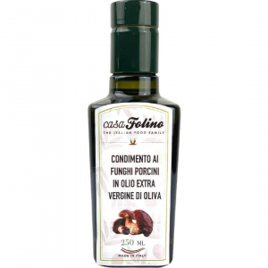 Condimento a base di Olio Extra Vergine di Oliva aromatizzato ai Funghi Porcini - 0,25 lt
