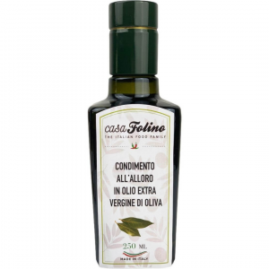 Condimento a base di Olio Extra Vergine di Oliva aromatizzato all'Alloro - 0,25 lt
