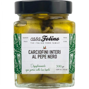 Carciofini Interi al Pepe Nero Calabresi - 314 ml