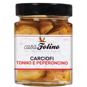 Carciofini ripieni con Tonno e Peperoncino - 314 ml