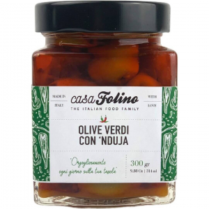 Olive verdi ripiene con 'Nduja - 314 ml