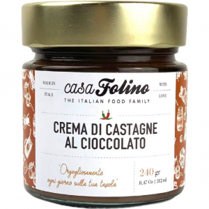 Crema Calabrese di Castagne al Cioccolato Fondente - 240 gr