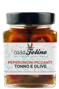 Peperoncini ripieni con Tonno e Olive - 314 ml