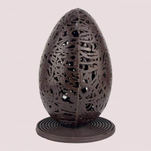 Uovo di Cioccolato Fondente 3D