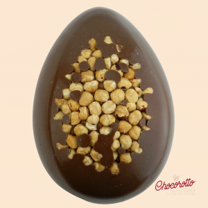 Uovo di Cioccolato con Inserti di Nocciola - 600 gr
