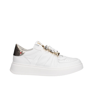 Gio + Sneaker Ada con strass - Bianco