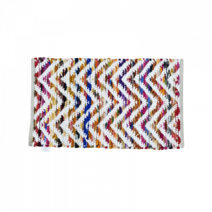 Tappeto arredo multiuso 50x80 antiscivolo zig-zag multicolore