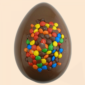 Uovo di Cioccolato con Inserti di Smarties - 600 gr