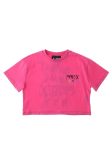 Pyrex Original T-shirt cropped a maniche corte - Rosa