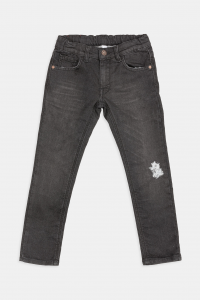 Jeans bambino modello 717 con rotture - Denim nero