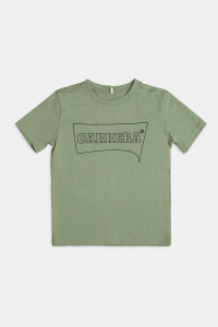 T-shirt girocollo in jersey con logo Carrera - verde