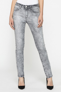 Jeans in tessuto stretch modello 762 - Nero denim