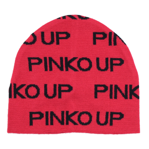 Pinko Kids Cappello multi logo - Rosso