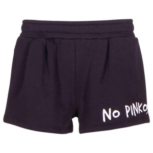 Pinko Kids Shorts in felpa con elastico e stampa - Bianco