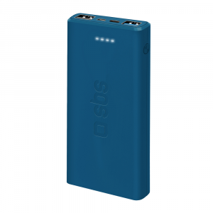 Power bank extra slim con porta USB 2.1A – Azzurra