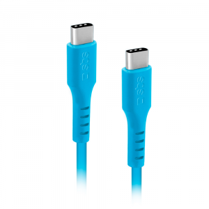 Cavo dati 1.5 m connettori USB-C - Azzurro