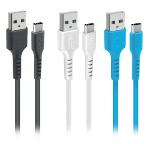 Kit 3 Cavi dati connettori USB a USB-C - Multicolore