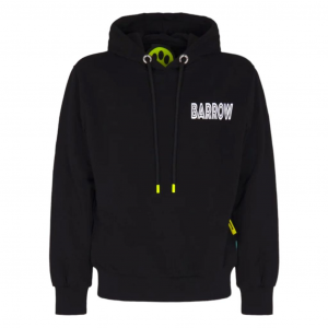 Barrow felpa hoodie logo unisex - nero
