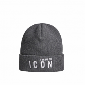 Dsquared berretto unisex logo icon - grigio