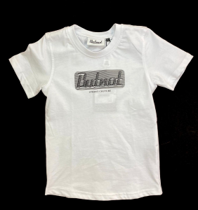 Butnot t-shirt stampa logo bambino - bianco