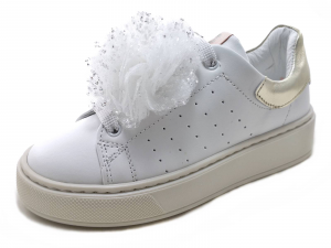 Sneakers basse con fiocco - Bianco
