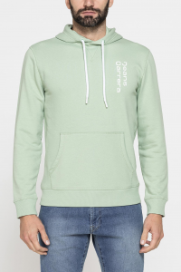 Felpa hoodie leggera con cappuccio - verde chiaro