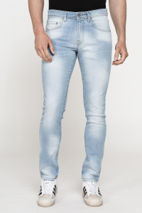 Jeans 5 tasche mod. 717 slim fit con trattamenti - lavaggio chiaro (super stone wash)