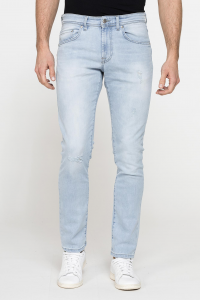 Jeans 5 tasche mod. 717 slim fit con trattamenti - lavaggio chiaro (super stone wash)