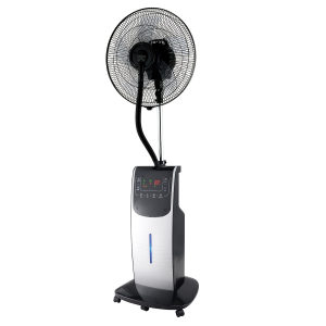 Ventilatore Digitale con Nebulizzzatore, colore Argento