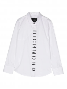 JOHN RICHMOND Camicia a manica lunga con logo frontale Bianco WHITE