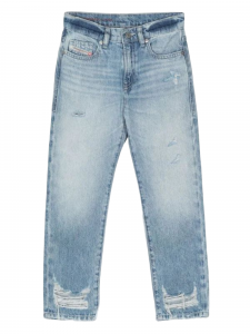DIESEL Jeans slim con strappi Lavaggio Blu chiaro K01