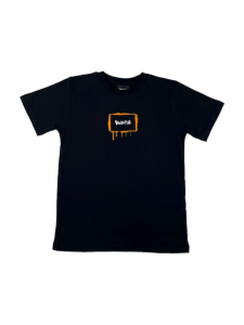DISCLAIMER T-shirt in cotone con patch logato Nero
