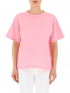 Vicolo T-shirt girocollo a maniche corte rosa
