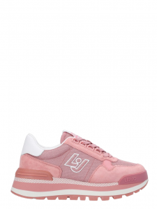 Liu Jo sneakers in suede e mesh rosa S1688
