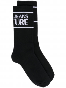Versace Jeans Couture calzini in cotone con banda logo nero L01