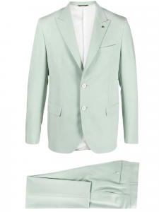 MANUEL RITZ Completo giacca e pantalone in misto viscosa Verde chiaro 32