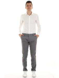 Mason's pantaloni chino extra slim fit grigio 600